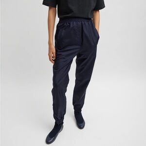 Tibi Kat Jogger in Navy Crispy Nylon